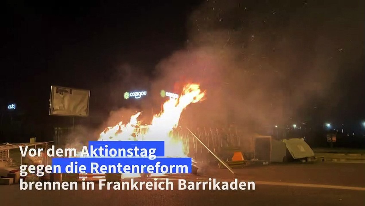 Frankreich: Ausschreitungen zu Beginn von neuen Rentenprotesten