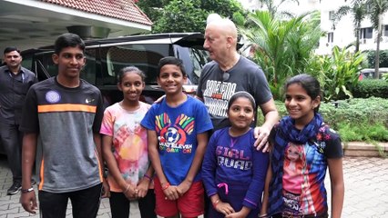 Anupam Kher celebrates his birthday with kids