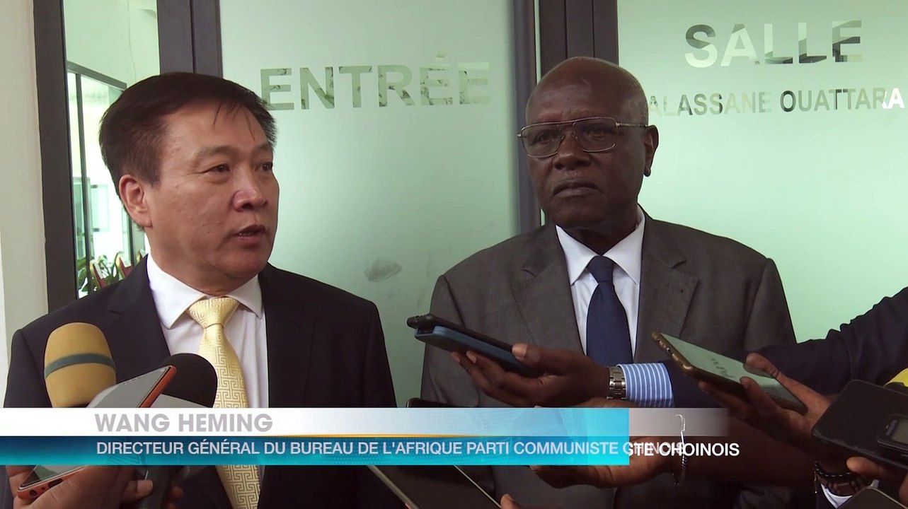 Gilbert Koné Kafana recoit une délégation du parti communiste chinois pour un renforcement de relation