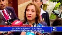Fiscalía cita a Dina Boluarte para este martes por muertes en protestas
