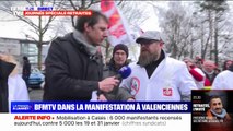Mobilisation contre la réforme des retraites: le cortège s'élance à Valenciennes