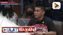 Isa pang biktima ng hazing na kasama ni Salilig, humarap sa pagdinig sa Senado