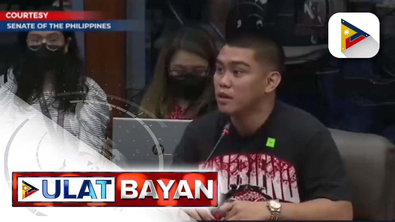 Isa pang biktima ng hazing na kasama ni Salilig, humarap sa pagdinig sa Senado