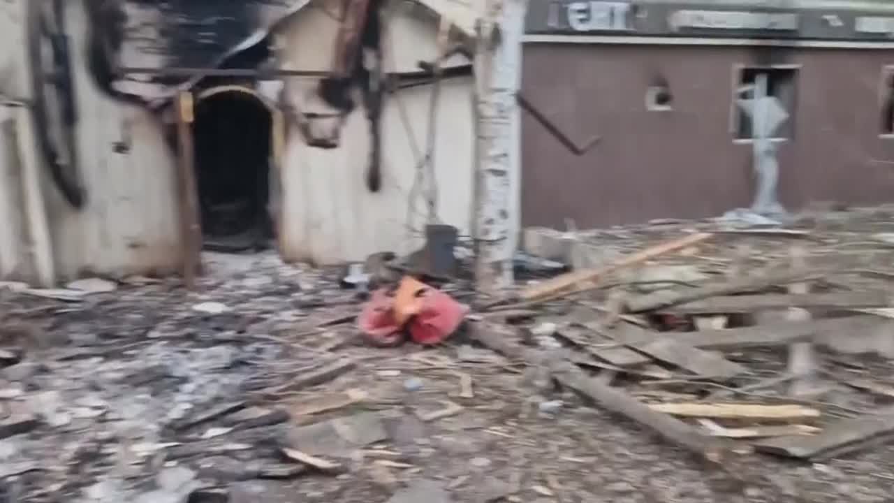 Así se encuentra Bajmut tras los intensos bombardeos rusos