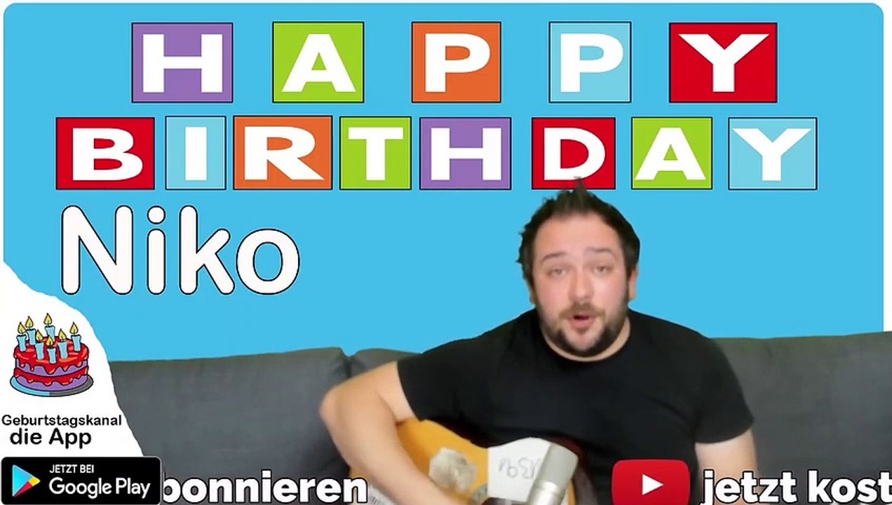 Happy Birthday, Niko! Geburtstagsgrüße an Niko
