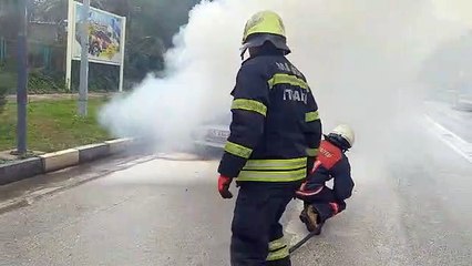 Manisa’da Seyir Halindeki Otomobil Alev Alev Yandı!