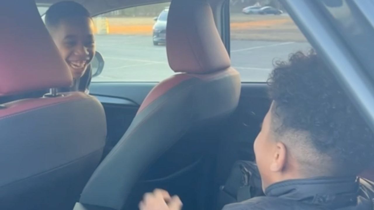 Boy Opens Car To Discover Big Brother Who Lives In Different State | Happily TV