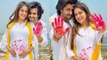 Dipika kakar Shoaib Ibrahim संग Holi Celebration पर Baby Bump Flaunt करते Romantic Photos Viral