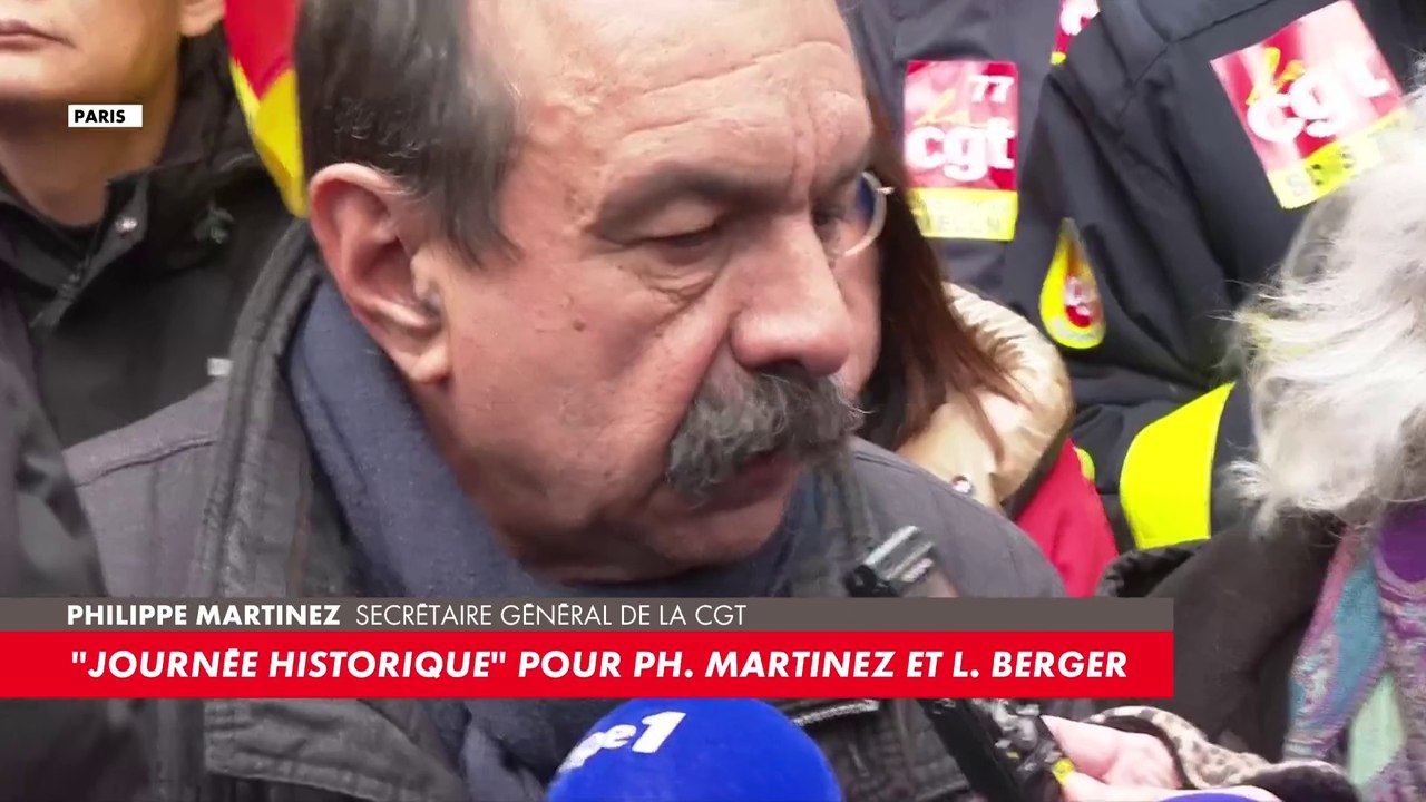 Philippe Martinez : «C'est la plus grosse journée de mobilisation depuis le début du conflit [...] avec plus de 300 lieux de manifestation»