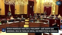 Sergio Rodríguez (Vox) en el Parlament: «Qué suerte que Armengol sólo se fuera de copas, sin prostitutas ni drogas»