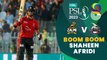Stunning Batting By Shaheen Afridi | Peshawar Zalmi vs Lahore Qalandars | Match 23 | HBL PSL 8 | MI2T