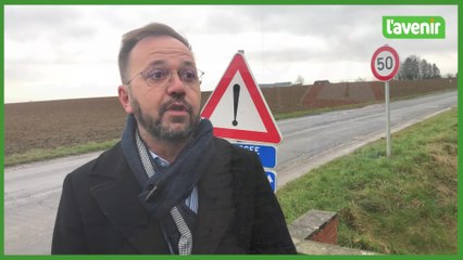 La route reliant Liernu à Aische est dans un état pitoyable...