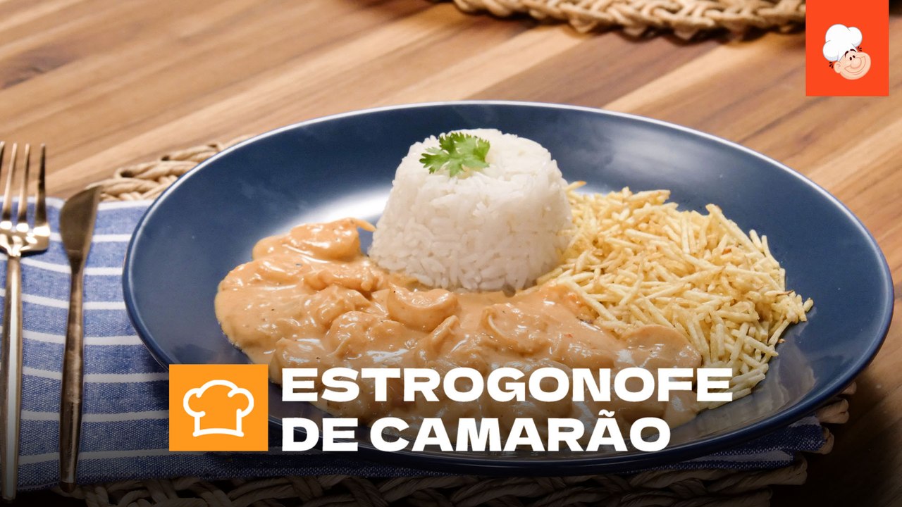 Estrogonofe de Camarão