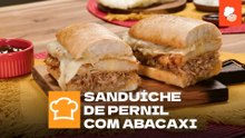 Sanduíche de Pernil com Abacaxi