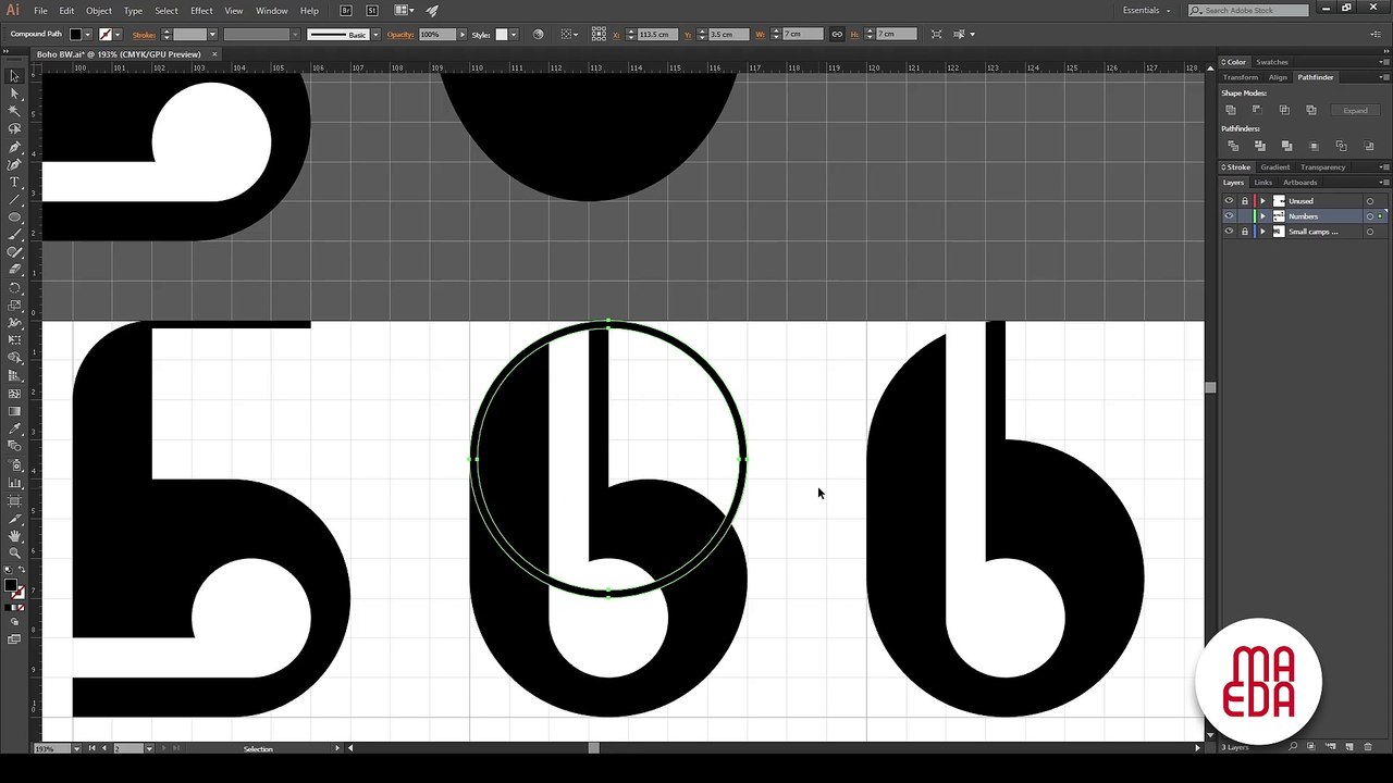 Time lapse of psychedelia art typeface design