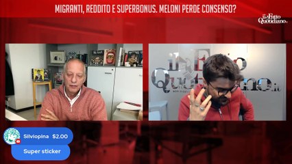 Migranti, superbonus e reddito. La Meloni perderà consenso? La diretta con Peter Gomez