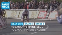 Pogacar termine seul / Pogacar finishes alone - Étape 3 / Stage 3 - #ParisNice 2023