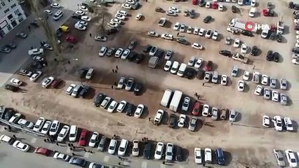 Kayseri'de deprem paniği | O anlar havadan görüntülendi