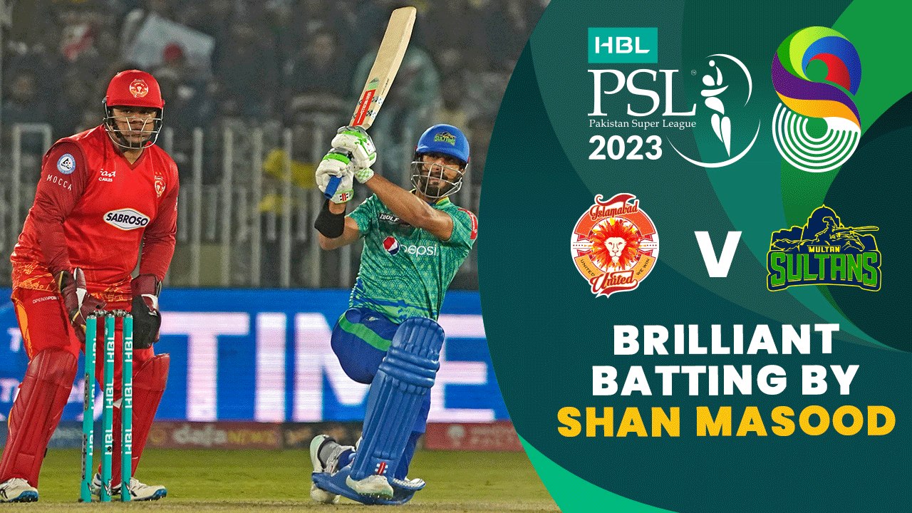 Brilliant Batting By Shan Masood | Islamabad United vs Multan Sultans | Match 24 | HBL PSL 8 | MI2T