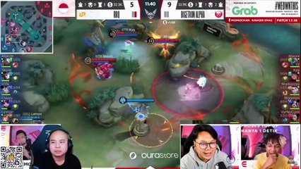 MOMENT LEMON BIKIN COMEBACK _ REACTION STREAMER RRQ VS BTR GAME 2