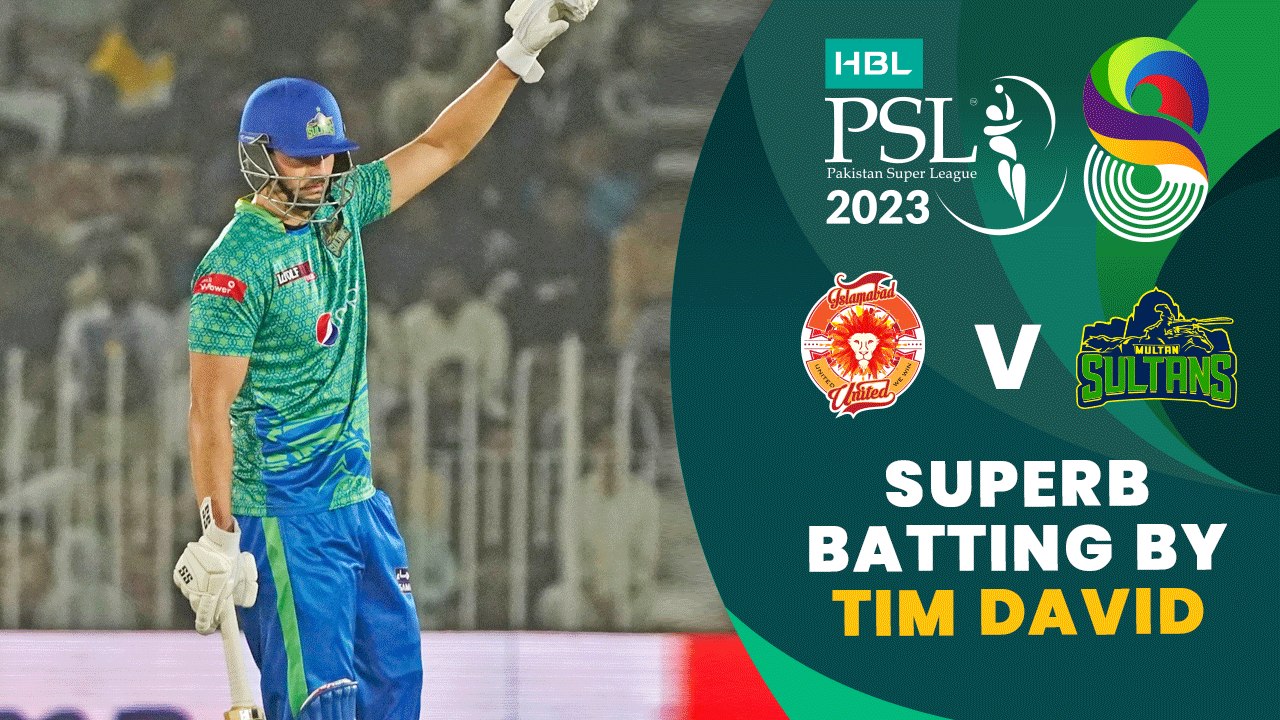 Superb Batting By Tim David | Islamabad United vs Multan Sultans | Match 24 | HBL PSL 8 | MI2T