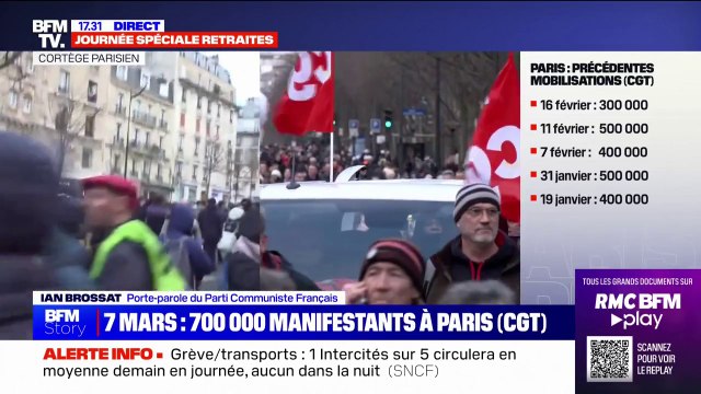 Ian Brossat sur la mobilisation: Il n'y a jamais eu autant de monde dans les rues