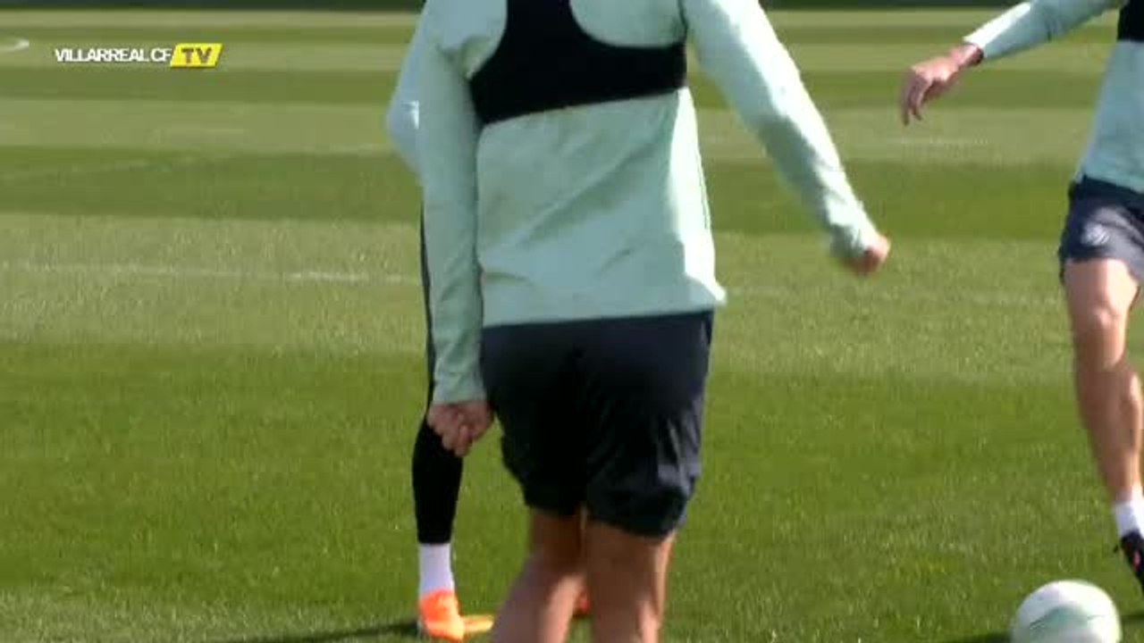 El Villarreal ultima detalles de cara al partido de ida de octavos de la Conference el jueves ante el Anderlecht