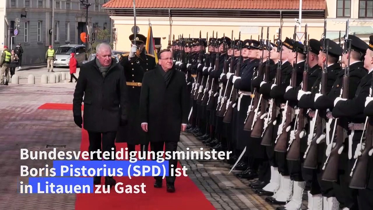 Pistorius sichert Litauen Unterstützung Deutschlands zu