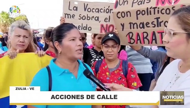 Docentes zulianos seguirán en las calles por mejores sueldos