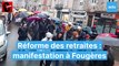 Manifestation contre le projet de retraites à Fougeres