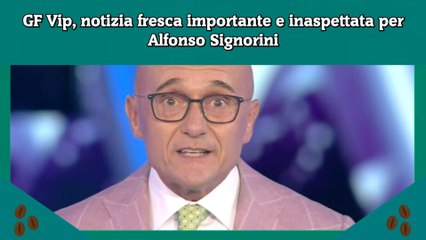 Descargar video: GF Vip, notizia fresca importante e inaspettata per Alfonso Signorini