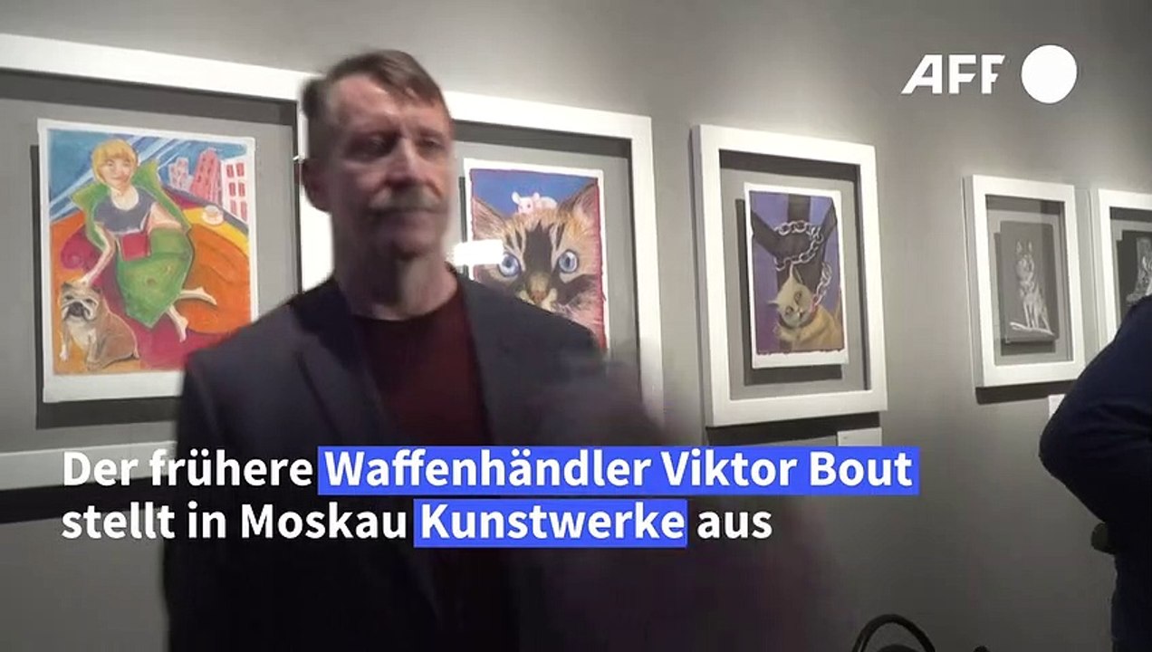 Waffenhändler Viktor Bout stellt eigene Kunst in Moskau aus