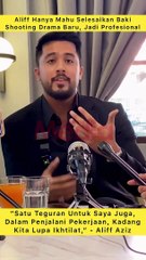 Aliff Aziz Hormat Apa Yang Didedah Isteri, Percaya Bella Tak Kan Kata Sesuatu Sesuka Hati