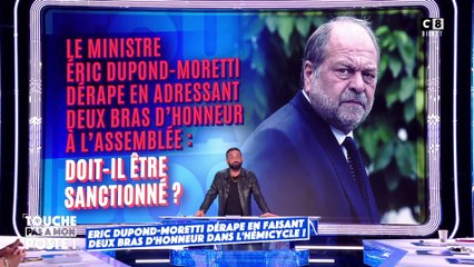 Eric Dupond-Moretti adresse deux "bras d'honneur" dans l'hémicycle !