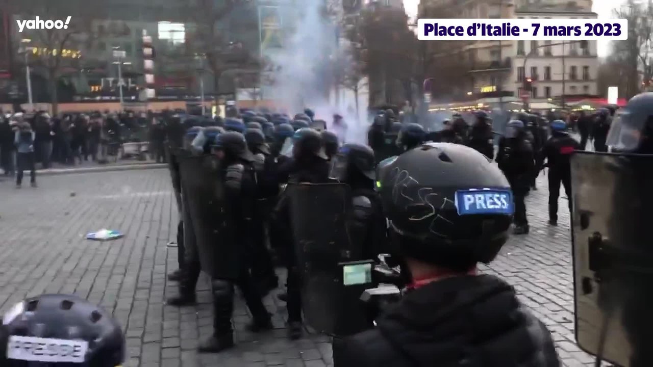 Manifestation du 7 mars : des heurts en fin de rassemblement à Paris