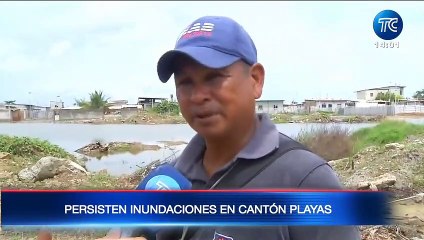 Continúan las inundaciones en el cantón Playas