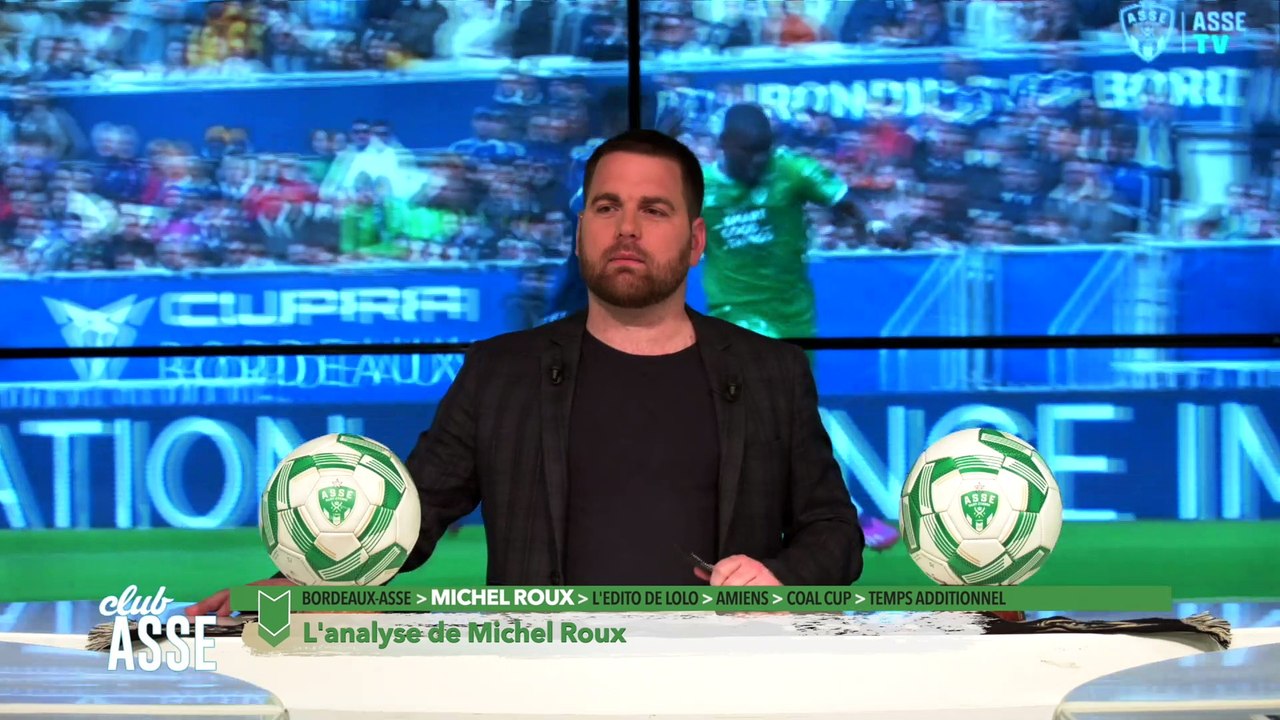 À la UNE : les Verts maintiennent leur invincibilité à Bordeaux (1-1) / L'analyse de Michel Roux / Laurent Hess souhaite le retour de Louis Mouton / Et puis la Coal Cup revient.