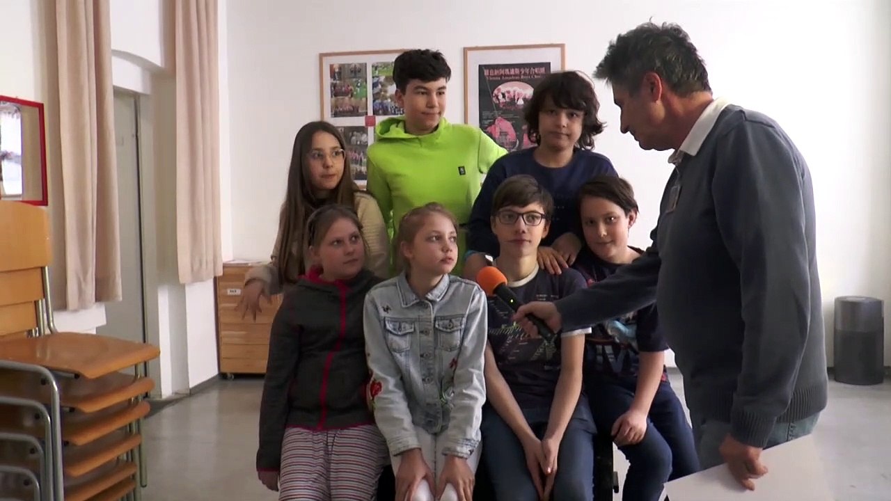 Kinderoper 'Brundibár' wir waren bei einer Probe beim Mozart Knaben-Chor