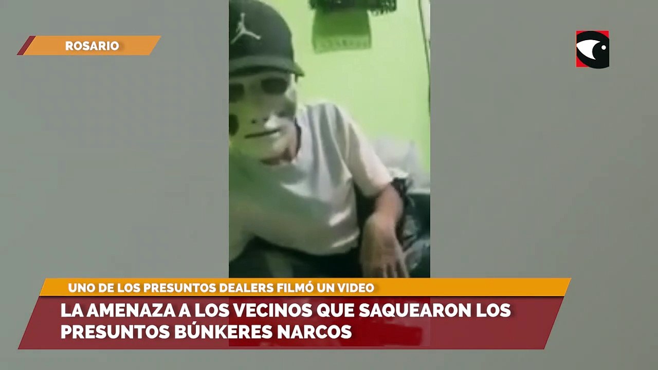 La advertencia a los vecinos que saquearon los presuntos búnkeres narcos
