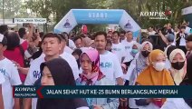 Jalan Sehat di Kota Tegal Rayakan HUT ke-25 Kementerian BUMN RI