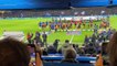 Chelsea and Dortmund players come out of the tunnel