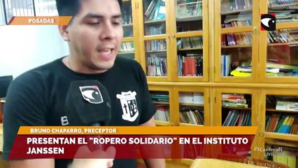 Presentan el "ropero solidario" en el Instituto Janssen
