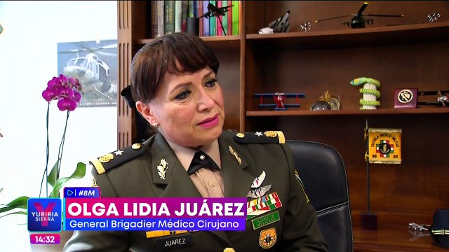 Olga Lidia cumplió su meta y hoy es general brigadier médico cirujano