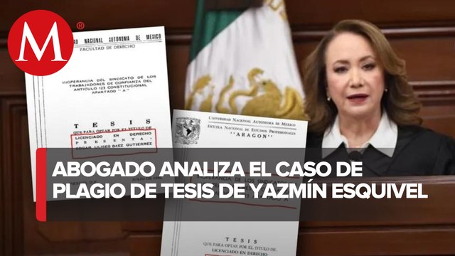 ¿Qué significa la suspensión del amparo de Yasmín Esquivel por el supuesto plagio de tesis?