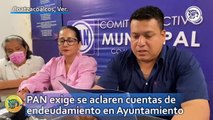 PAN exige se aclaren cuentas de endeudamiento en Ayuntamiento de Coatzacoalcos