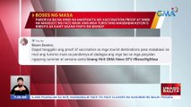 Boses ng Masa: Pabor ka ba na hindi na magpakita ng vaccination proof at hindi na magsuot ng face mask ang mga turistang bibisita sa Pilipinas?  | UB
