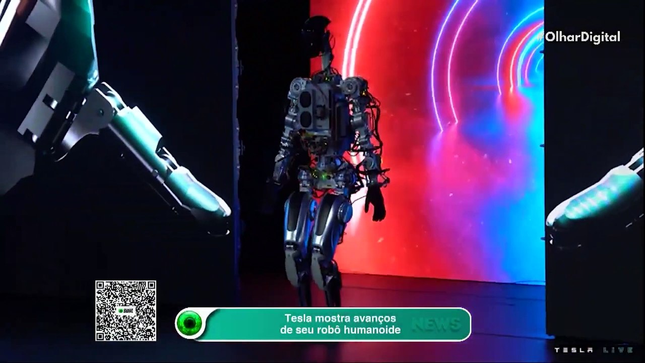 Tesla mostra avanços de seu robô humanoide