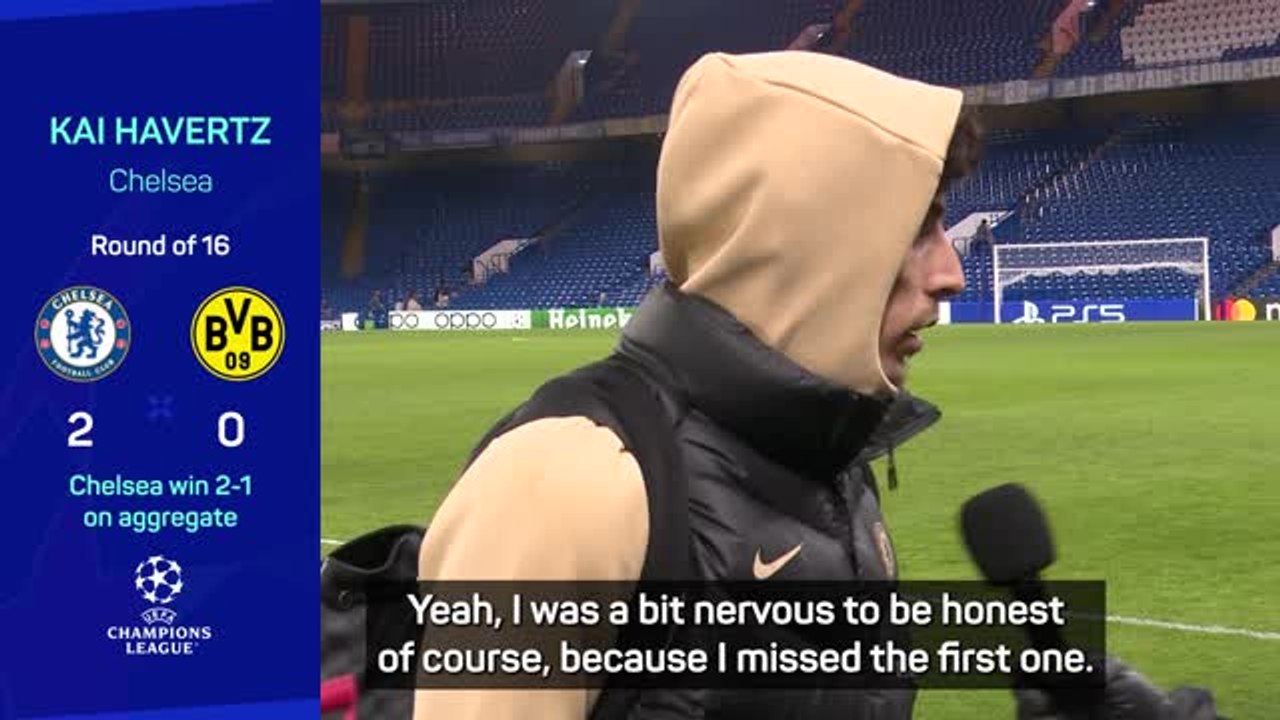 Havertz admits 'I was nervous' before retaken Dortmund penalty
