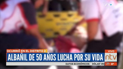 Albañil cayó por accidente de una construcción, ahora lucha por su vida