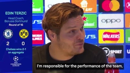 Скачать видео: Terzic not focusing on VAR after Champions League elimination at Chelsea